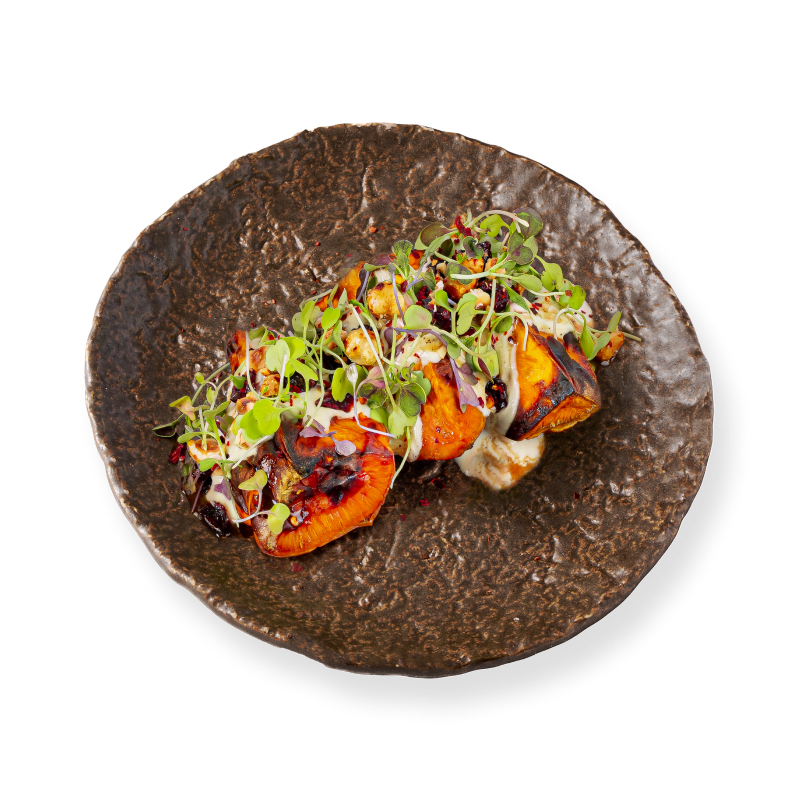 Roasted Sweet Potato with Tahini